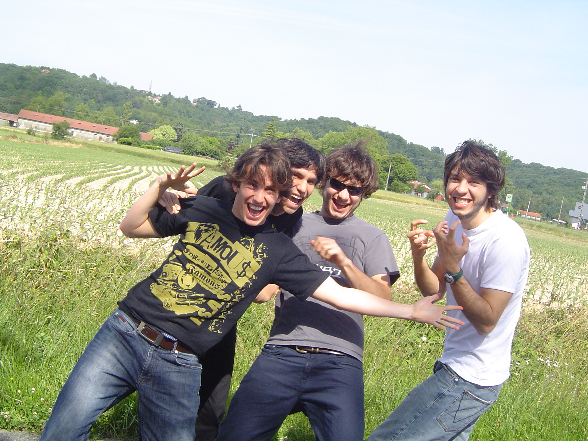 dans les champs
